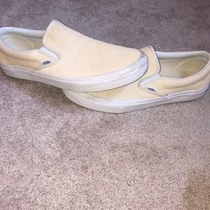 Vans Classic Slip-on Suede Yellow Mens 10.5